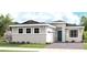 Charming single-story home featuring a gray exterior, well-manicured lawn, and a beautifully paved driveway at 1618 Bellagio Loop, Tavares, FL 32778