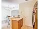 Modern kitchen with an open layout and breakfast bar at 1757 Sunset Palm Dr, Apopka, FL 32712