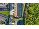 An aerial view shows multiple townhomes with private pools and private parking at 2346 Silver Palm Dr, Kissimmee, FL 34747