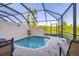 Screened-in pool and patio area, ideal for outdoor living and relaxation at 2346 Silver Palm Dr, Kissimmee, FL 34747