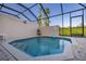 Enjoy a refreshing dip in the private screened-in pool on a warm day at 2346 Silver Palm Dr, Kissimmee, FL 34747