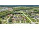 Aerial real estate shot showing the property's location within a quiet residential community at 2445 Ravendale Ct, Kissimmee, FL 34758