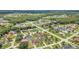 Wide aerial showing the home's location, highlighting the beautiful green surroundings and community layout at 2445 Ravendale Ct, Kissimmee, FL 34758