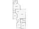 Detailed floor plan showcasing the layout of rooms, including bedrooms, bathrooms, kitchen, and living areas at 2945 Lake Pineloch Blvd # 18-26, Orlando, FL 32806