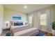 Bright bedroom featuring soft lighting, plush bedding, and large windows for natural light at 3063 Sw 168Th Loop, Ocala, FL 34473