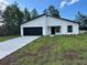 Charming single-story home features a black garage door and a well-manicured lawn at 3063 Sw 168Th Loop, Ocala, FL 34473