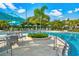 A resort-style pool and lounge area with lush landscaping and comfortable seating, perfect for relaxation at 4114 Breakview Dr # 30702, Orlando, FL 32819
