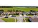 Charming single-Gathering homes lining a street with well-manicured lawns and beautiful green fields in the background at 4553 Baler Trails Dr, St Cloud, FL 34772