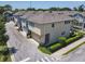 Corner lot exterior of a modern home featuring neutral tones, attached garage, and landscaped front yard at 4630 Socrates Way, Sanford, FL 32773