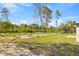 Expansive backyard featuring a mix of grassy and sandy areas, providing a natural and open outdoor space at 501 Marion Oaks Golf Way, Ocala, FL 34473
