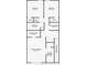 Floor plan of the second story featuring bedrooms, bathrooms, closets, and a laundry room at 5420 Windsor Lake Cir, Sanford, FL 32773