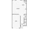 Floor plan showing the first floor layout including the kitchen, living room, bathroom and garage at 5420 Windsor Lake Cir, Sanford, FL 32773