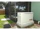 A Generac generator is visible outside, next to the screened in pool at 645 Peachwood Dr, Altamonte Springs, FL 32714