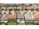 Aerial view of the property showing the pool, spa, lanai, and community at 8419 Pippen Dr, Orlando, FL 32836