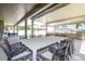 Full outdoor living space with full kitchen, dining area, and living area; great for entertaining at 8419 Pippen Dr, Orlando, FL 32836