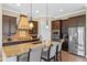 Modern kitchen boasts stainless steel appliances, a large island, and custom cabinetry at 970 Golden Bear Dr, Reunion, FL 34747