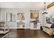 Bright breakfast nook with a beverage station, charming decor, and natural light from the window at 110 S Edgemon Ave, Winter Springs, FL 32708
