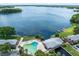 Lakeside community aerial view showing community pool, lake access, lush lawns and lovely landscaping at 117 Georgetown Dr # C, Casselberry, FL 32707