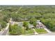 Aerial view of a home in a lush, tree-filled neighborhood, showcasing its serene surroundings and proximity to amenities at 1202 Randolph St, Sanford, FL 32771