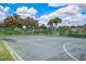 Community basketball court featuring a fenced perimeter, well-maintained surface, and lush landscaping at 14036 Cherry Bush Ct, Orlando, FL 32828
