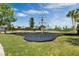 Community playground with climbing structure, located in a lush green space with neighborhood homes in the distance at 18309 Oliver Twist Way, Winter Garden, FL 34787