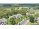 Drone shot of buildings, parking and recreational areas including pool and tennis court at 2020 Royal Bay Blvd # 91, Kissimmee, FL 34746