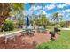 Charming picnic area with tables and barbecue grills amidst beautiful greenery, great for gatherings at 2020 Royal Bay Blvd # 91, Kissimmee, FL 34746