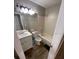 A bathroom with a single sink vanity, a toilet, and a shower at 2236 Stonington Ave # 2236, Orlando, FL 32817
