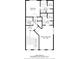 Layout displaying the arrangement of rooms, including the primary bedroom, bathrooms, and laundry areas at 3331 Windsor Lake Cir, Sanford, FL 32773