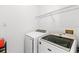 Laundry area featuring modern washer and dryer appliances at 3331 Windsor Lake Cir, Sanford, FL 32773