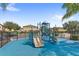 A safe community playground featuring multiple slides and play structures at 3331 Windsor Lake Cir, Sanford, FL 32773