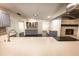 Beautiful eat-in kitchen featuring modern appliances, a breakfast bar, and seamless flow with the living area at 3443 Wild Myrtle Ct, Windermere, FL 34786