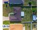 Birds-eye view of a home's roof, yard, and surrounding neighborhood at 351 Cloverdale Rd, Winter Haven, FL 33884