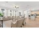 Spacious living room with modern decor, natural light and an open floor plan at 3868 Whitewood Ct, Oviedo, FL 32766