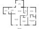 The floor plan of this home displays an efficient design with clearly labeled rooms at 4267 Kirkland Blvd, Orlando, FL 32811