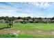 View of the neighborhood backyards with mature trees and lawn, showcasing a community setting with screened lanais at 468 Jaybee Ave, Davenport, FL 33897