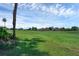 Expansive backyard with lush green grass and views of the community and blue skies at 468 Jaybee Ave, Davenport, FL 33897