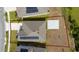 Aerial view of a property with solar panels and a large backyard at 4990 Four Strand Ct, St Cloud, FL 34769