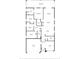 Detailed floor plan showcasing the layout of rooms, including bedrooms, bathrooms, kitchen, and living areas at 5306 Rochester Pl, St Cloud, FL 34771