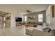 Inviting living room with a comfortable sectional sofa and neutral decor at 600 Buchannan Dr, Davenport, FL 33837
