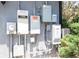 Electrical panels and generator on the exterior of the house, ensuring power reliability at 6917 Roman Ct, Clermont, FL 34714