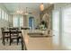 Close up on the kitchen island, featuring a double sink and stone countertops at 8268 Bellow St, Orlando, FL 32827