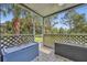 Screened porch overlooking a lush, tropical outdoor area at 3715 S Lake Orlando Pkwy # 11, Orlando, FL 32808
