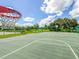 Outdoor basketball court showcasing well-maintained surface and basketball hoop under a bright sky at 1012 Marisol Ct, Orlando, FL 32828