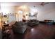 Bright and airy living room with vaulted ceilings, hardwood floors, and neutral walls perfect for entertaining at 11923 Lake Butler Blvd, Windermere, FL 34786