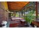 Relaxing sunroom featuring a hot tub, wood paneled walls and ceilings, and views of the backyard at 125 W Wyndham Ct, Longwood, FL 32779