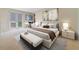 Bright bedroom with a serene ambiance, featuring an office space, and modern decor at 14516 Sunbridge Cir, Winter Garden, FL 34787