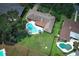 Neighborhood view featuring an attractive home with a backyard swimming pool at 1529 Ensenada Dr, Orlando, FL 32825