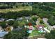Overhead view showcasing houses in a golf community with mature trees at 1529 Ensenada Dr, Orlando, FL 32825