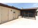 Backyard brick patio with enclosed area, storage space, and private entrance at 1529 Ensenada Dr, Orlando, FL 32825